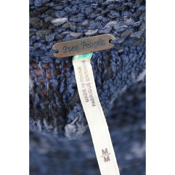 Free People Size M Nightingale Pullover Swing Sweater Mock Neck Oversize Boho - Picture 5 of 6